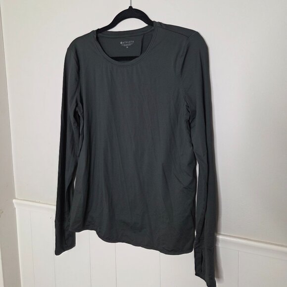 ATHLETA Solid Grey Sunlover UPF Tulip Back Top - Picture 1 of 7